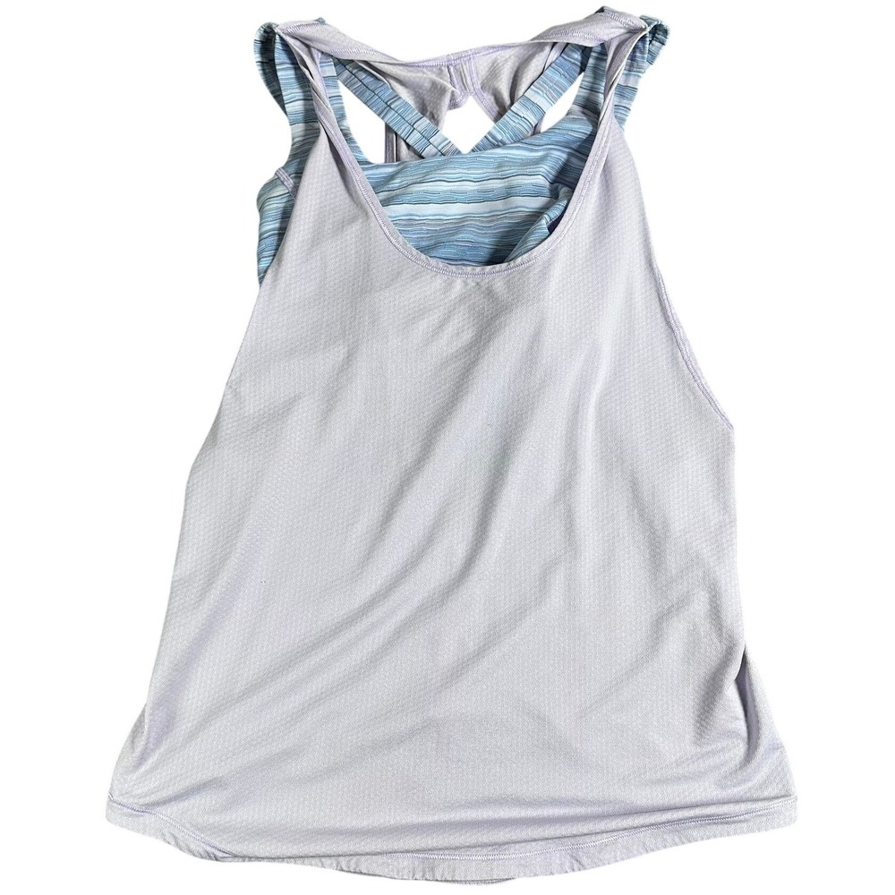Lululemon Ready & Go Tank Lilac /‎ Wave Twist Lilac Kayak Blue Size 4